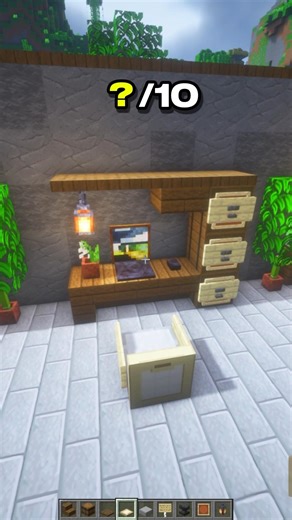 How to Make a Realistic Desk in Minecraft 🖥️ | CupSapling