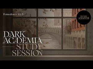 Study at the Dark Academia university 🍂 Pomodoro 25/5 🔔 2 hrs