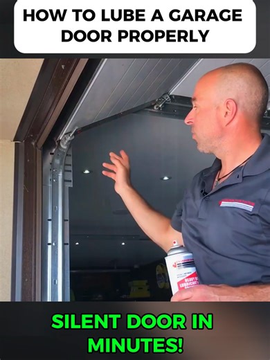 How To Lube A Garage Door Properly!