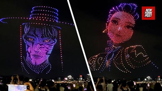 K-Pop Demon Hunters drone show wows fans in South Korea