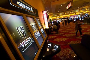 Huge Vegas Golden Knights slot machine debuts at South Point