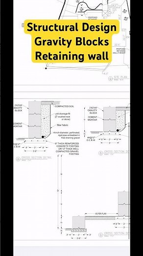 #structuraldesign of #gravity #blocks -#retainingwall