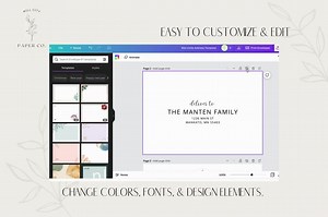 Modern Wedding Envelope Addressing Template: Editable Minimalist Design (PDF) - Etsy UK