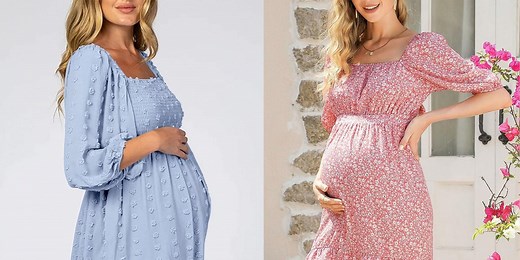 Amazon Has So Many Cute Baby Shower Maternity Dresses Right Now