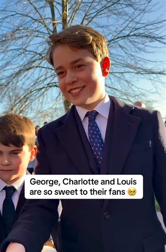 A touching moment on the Sandringham Christmas walkabout: Prince William introduced his children to a longtime royal watcher, who told 12-year-old Prince George that his late grandmother, Princess Diana, would be “ever so proud” 🤍 📽️: about.ldn #royalfamily #princewilliam #princegeorge