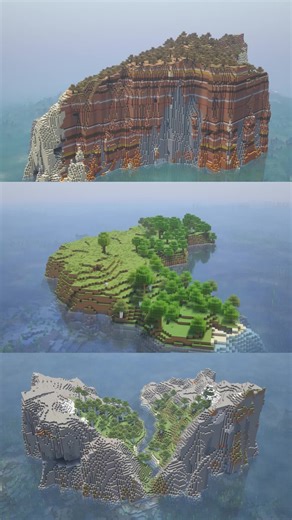 THREE INSANE Island Seeds 🏝️ For Minecraft Bedrock/Java • #minecraft #minecraftseeds