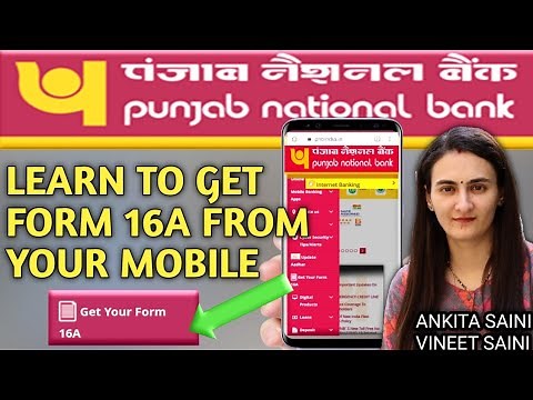 How To Get Form 16 A Online From PUNJAB NATIONAL BANK - PNB | FY 19-20 form 16A PNBONE MOBILE APP