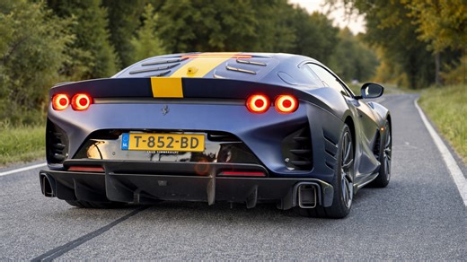Ferrari 812 Competizione acceleration and V12 engine sound