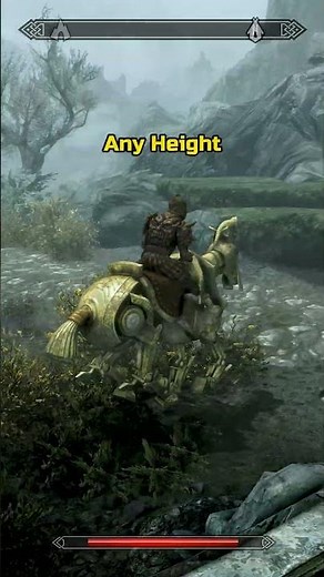 This Skyrim Horse is Actually Invincible #skyrim #gaming #shorts