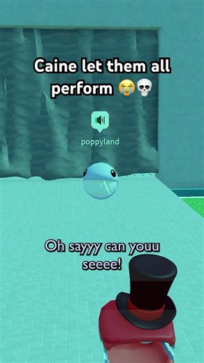 CAINE LET THEM PERFORM 😭💀 #roblox #micup #tadc