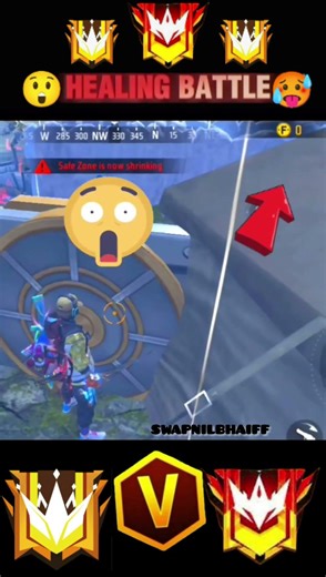 Grandmaster 😱 rank 1vs1 situation Healing battle 🥵 inlast zone#newff#yutubeshorts#funnyshorts#viral