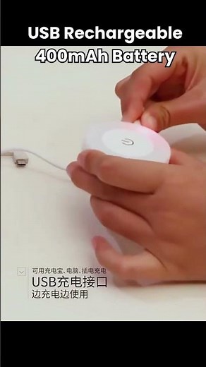 Touch Control LED Night Light | USB Rechargeable #shorts