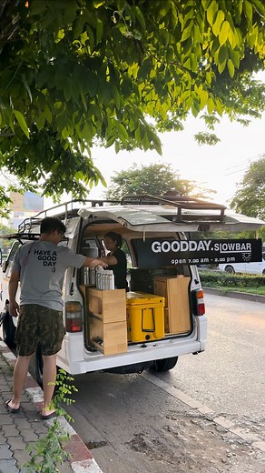 3.4K views · 45 reactions | Very Cool Camper Van Mini Coffee Bar DIY Van Modified Pop Up Mobile Car @goodday.slowNonthaburi, Thailand | Tasty Inside | Facebook