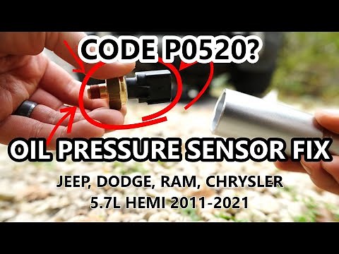 P0520 Code SOLVED | Oil Pressure Sensor Replacement on a 5.7L HEMI (Jeep, Dodge, Ram, Chrysler)