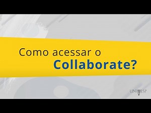Tutorial como acessar o Collaborate