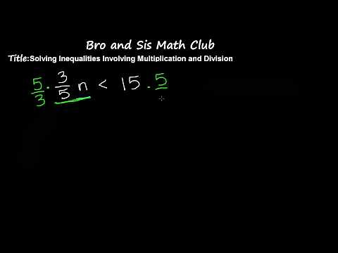 7th Grade Math - Solving Inequalities with Multiplication and Division