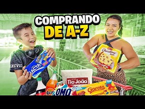 COMPRANDO TUDO EM ORDEM ALFABÉTICA NO MERCADO