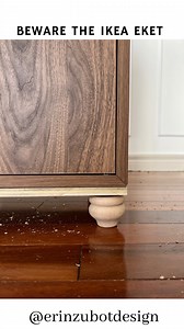 Beware the EKET!! I am no stranger to IKEA hacks but what I have learned from this is that not all IKEA products are created equal. If I had to do this again I probably would have used the BESTA. I used leftover scrap wood for this project to keep my costs down in case this ends up as a bust 😜 Are there any other ikea products we should avoid? #ikeahack #diyikeahack #diyshoerack | Erin Zubot Design