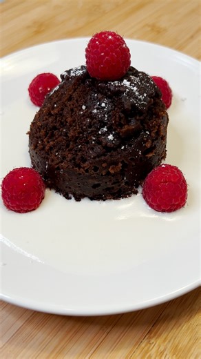 Tasty on Instagram: "delicious lava cake using only the microwave Buzzfeed Producer Tucker (@tucker.iverson) makes a chocolate lava cake with crème anglaise using only the microwave."