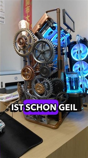 This PC looks like a time machine 🕰️ #steampunk #gamingpc #pcbuild