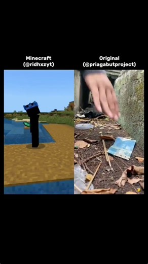 Original Vs Minecraft - Ngelihat Uang Jatuh [IB:@priagabutproject] #minecraft #lucu #jokes #fypシ