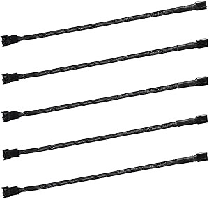 18" PWM Fan Extension Cable - 46cm, 5pcs for PC Fans