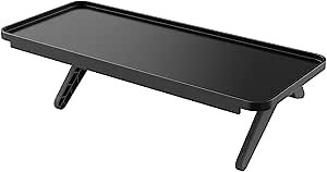 WALI TV Top Shelf, TV Accessory Storage Shelf, for Remote Control, Media Boxes and Home Decor, 12 Inch Tray (TSP002-B), 1 Pack, Black