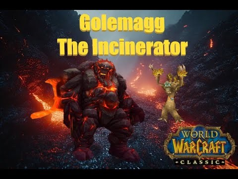 Golemagg the Incinerator kill - Molten Core Raid - Resto Druid POV - Wow classic