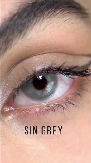 TTDeye Colored Contacts Closeup Review on dark brown eyes