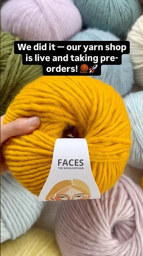 We did it — our yarn shop is live and taking pre-orders! 🧶🚀