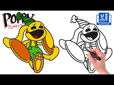 How To Draw Bunzo Bunny | Como Dibujar Poppy Playtime: Chapter 2 - Easy Step By Step