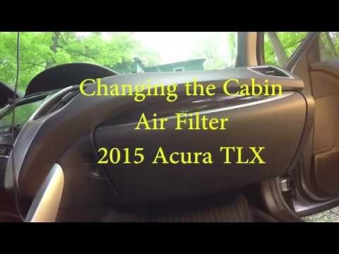 2015 Acura TLX change cabin air filter