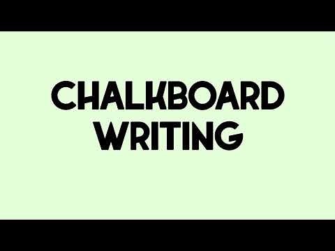 CHALKBOARD WRITING SOUND EFFECT