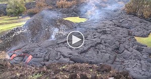 The Slow and Destructive Power of Lava Flows