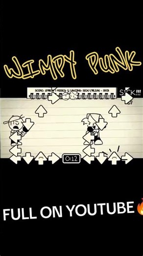 WIMPY PUNK | FNF FUNKIN' IN A WIMPY DAY V2 #doawk #fnf #diaryofawimpykid #fnfmod #music #art