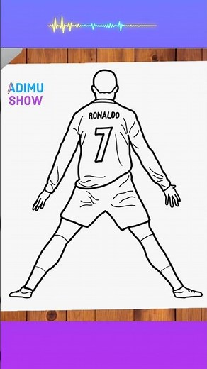Drawing Ronaldo’s Iconic SIUUU Celebration! #cristianoronaldo #adimushow #drawing