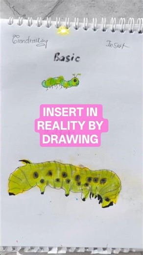 Insert by drawing.Do you like which one? #art #drawingprocess #arttutorial #painting
