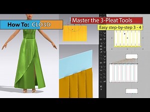 Part 3 - 4 | How to Use the Pleat Tools Easy Step-by-step CLO