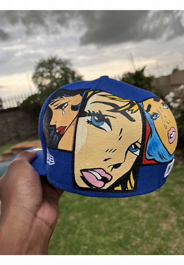 Creative Fitted Cap Art: Unique Ice Cream Designs