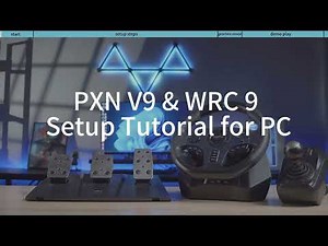 PXN V9 Gaming Steering Wheel & WRC 9 Setup Tutorial for PC
