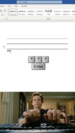 2. Draw stylish lines in ms word using these shortcuts ⚡ #msoffice #smartoffice #officetime