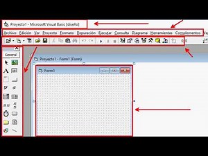 partes de la ventana de Visual Basic