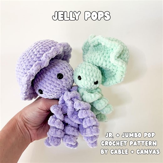 No Sew Crochet Jellyfish Pattern: Amigurumi Fidget Toy (PDF Pattern) - Etsy