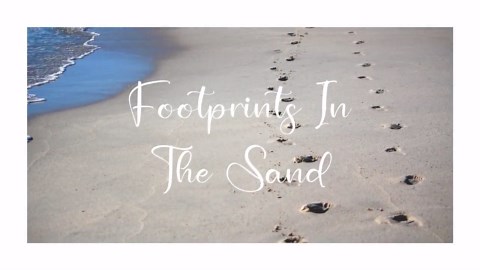 Footprints in the Sand Poem: Watercolor Beach Print (digital Download) - Etsy