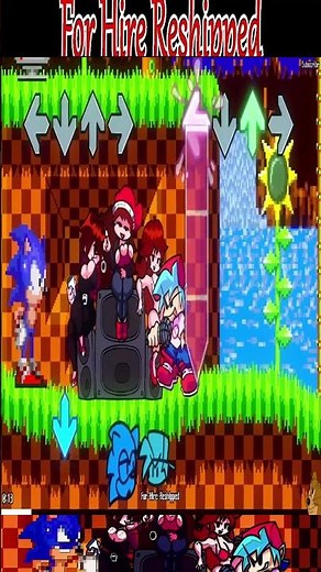 FNF MOD: [Dorkly] Friday Night Funkin For Hire Retake- Sonic VS BF | For Hire Reshipped