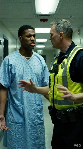 Responder managing a violent patient scene using the 'talk down' technique.