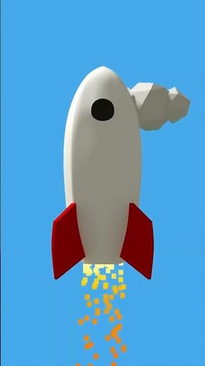 Countdown & Rocket Launch 🚀 | Fun Counting Song for Kids #Shorts