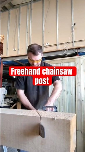 Freehand round top a oak post #diy #woodscraft