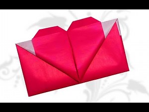 DIY Crafts - Origami Heart Envelope Valentine's Day / DIY beauty and easy