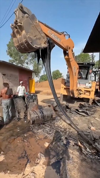 Why This Black “Lava” Is Used to Build Roads Worldwide 🛣️🖤 #shorts